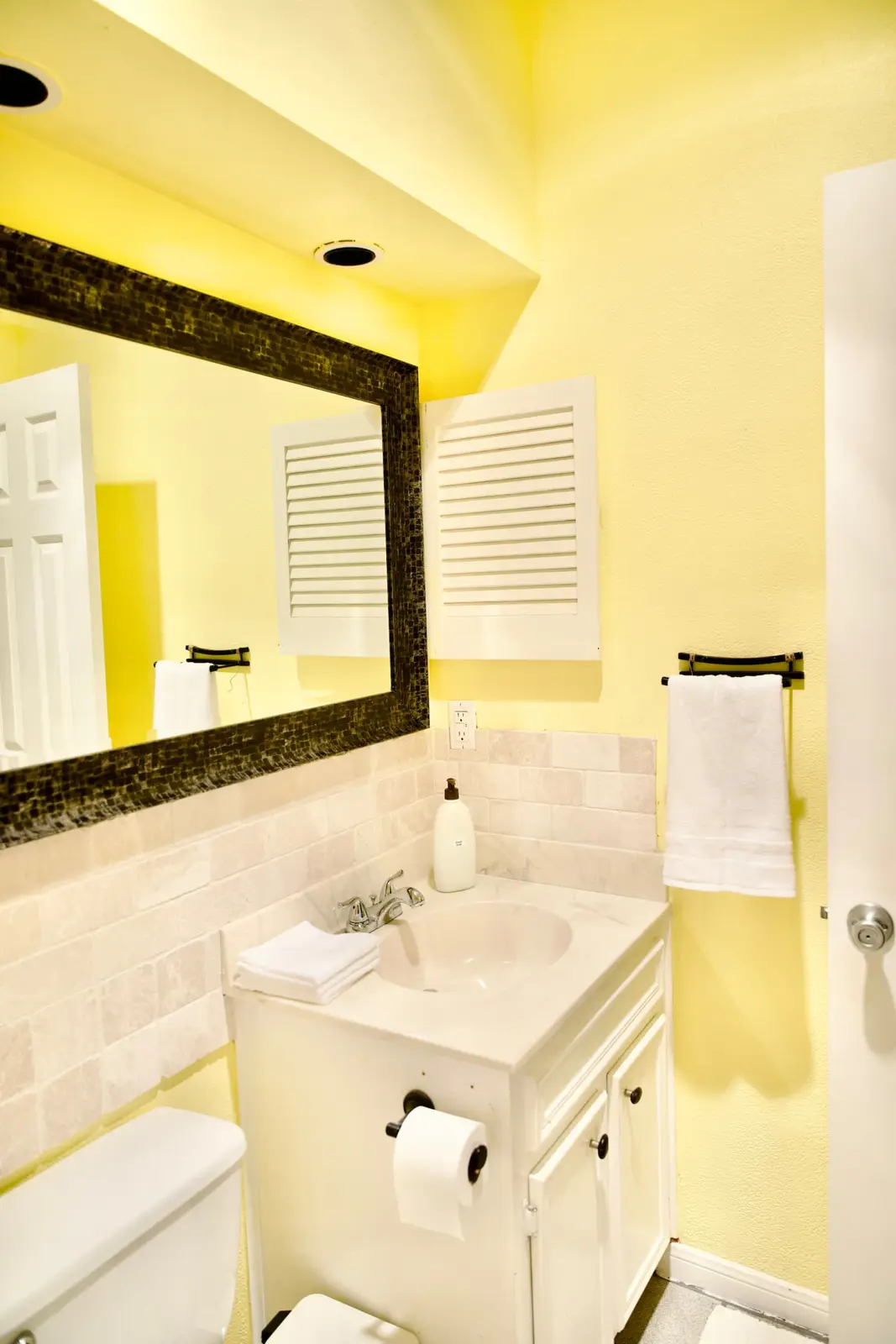 Second bathroom with tub and shower